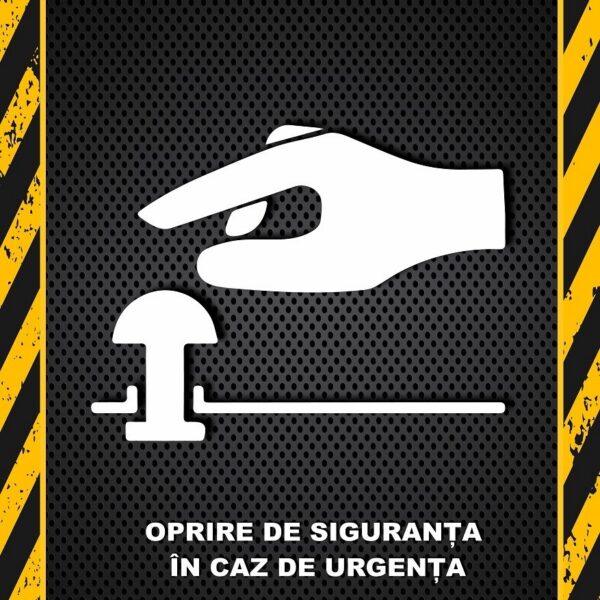 Afiș de Semnalizare pentru Buton de Alarmă - Protecție și Reacție Rapidă