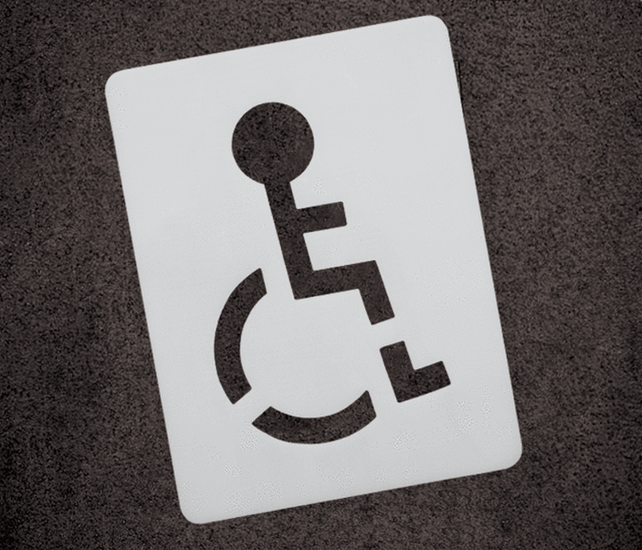 Șablon Marcaje Accesibilitate Persoane cu Handicap - Simbol Loc Parcare și Semnalizare