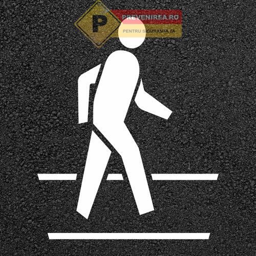 Șabloane pentru treceri de pietoni și marcaje rutiere