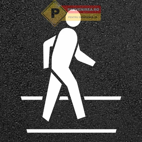 Șabloane pentru treceri de pietoni și marcaje rutiere