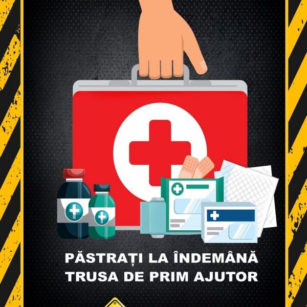 Afișe pentru Truse de Prim Ajutor pentru Cabinete și Puncte de Intervenție