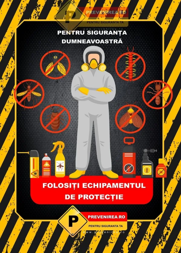 Afișe de Protecția Muncii cu Instrucțiuni pentru Echipamente de Siguranță