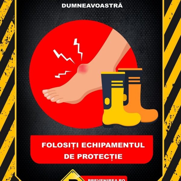 Afis Protejează-te si Folosește Echipamentele de Siguranță