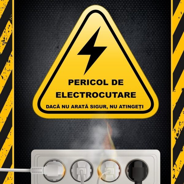 Afișe Pericol Electric - Protecție și Siguranță la Locul de Muncă