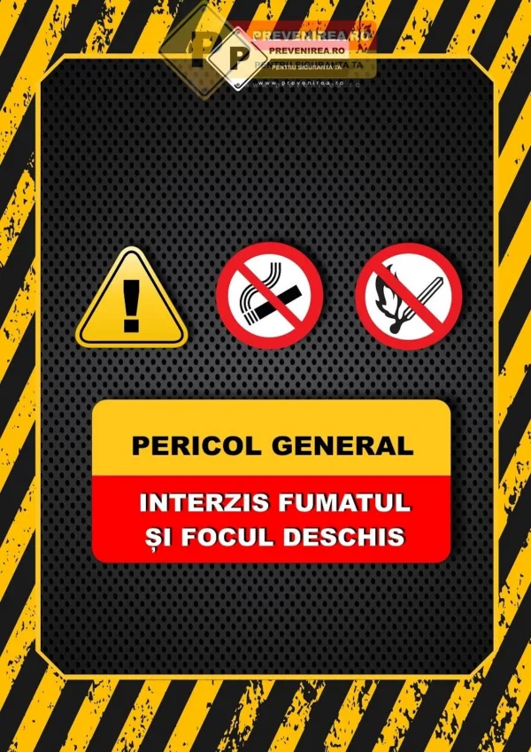 Afișe de Securitate și Protecția Muncii - Previne Accidentele