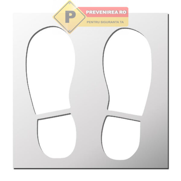 Șabloane Urme de Pași pentru Marcaje Rutiere