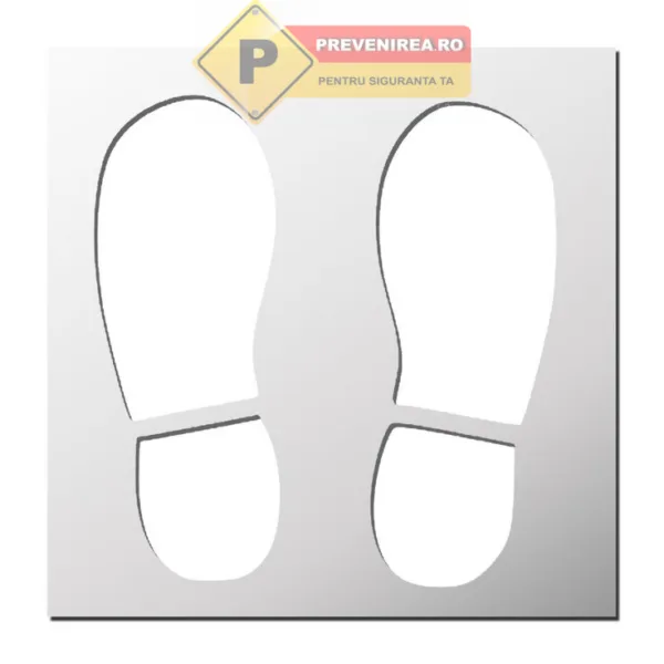 Șabloane Urme de Pași pentru Marcaje Rutiere