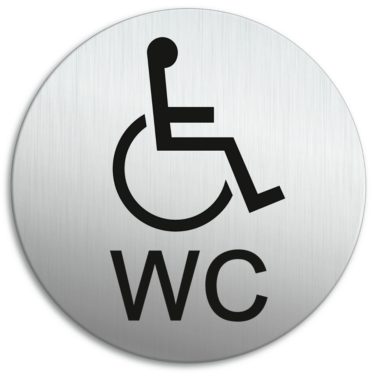 Semn din aluminiu pentru toaletă Handicap