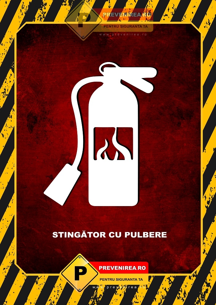 Afișe pentru Stingătoare de Incendiu - Ușor de Observat și Conform Normelor