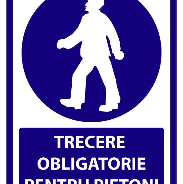 Indicator trecere obligatorie pentru pietoni