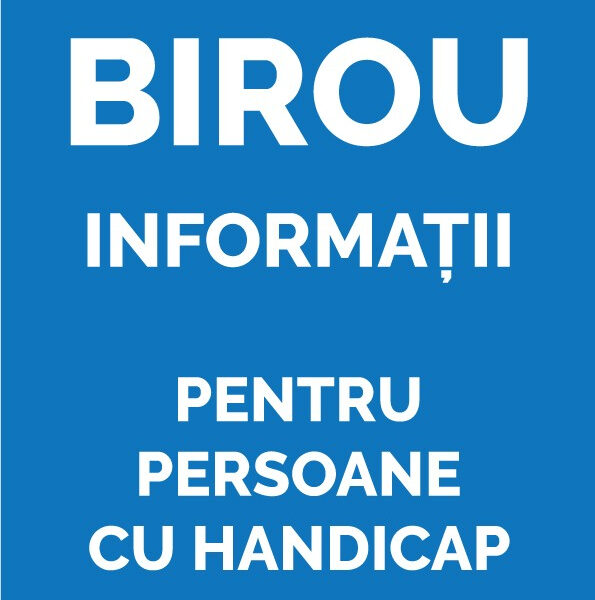 Semn pentru informatii persoane cu dizabilitati