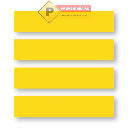 Marcaj galben pentru trecerea de pietoni